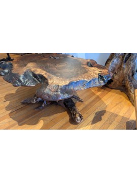 Claro Walnut Burl Coffee Table